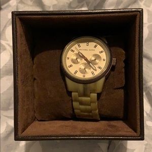 Tan Michael Kors authentic watch
